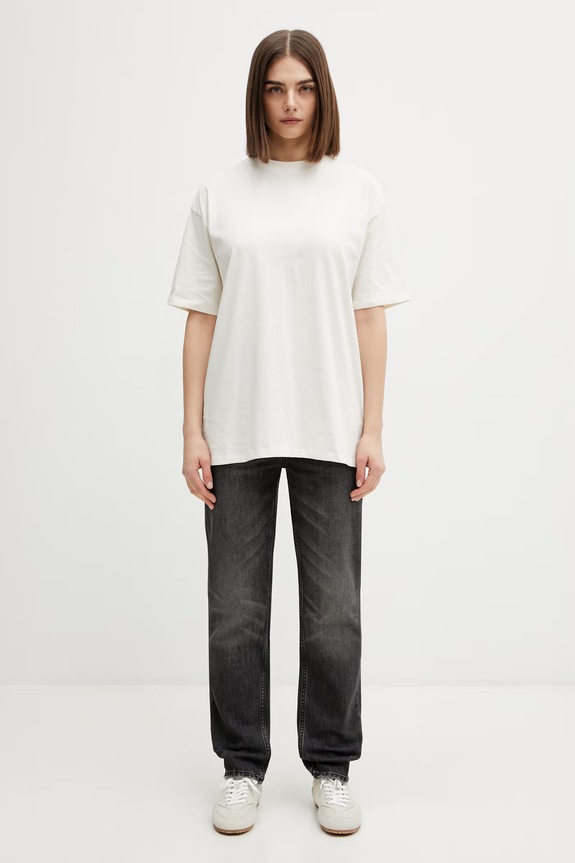 The North Face Essential Simple Dome Women's cotton t-shirt NF0A8EVXQLI1 beige