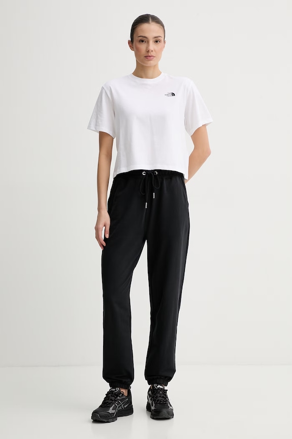 The North Face t-shirt γυναικείο βαμβακερό Evolution Simple Dome NF0A8FDHFN41 λευκό SS26