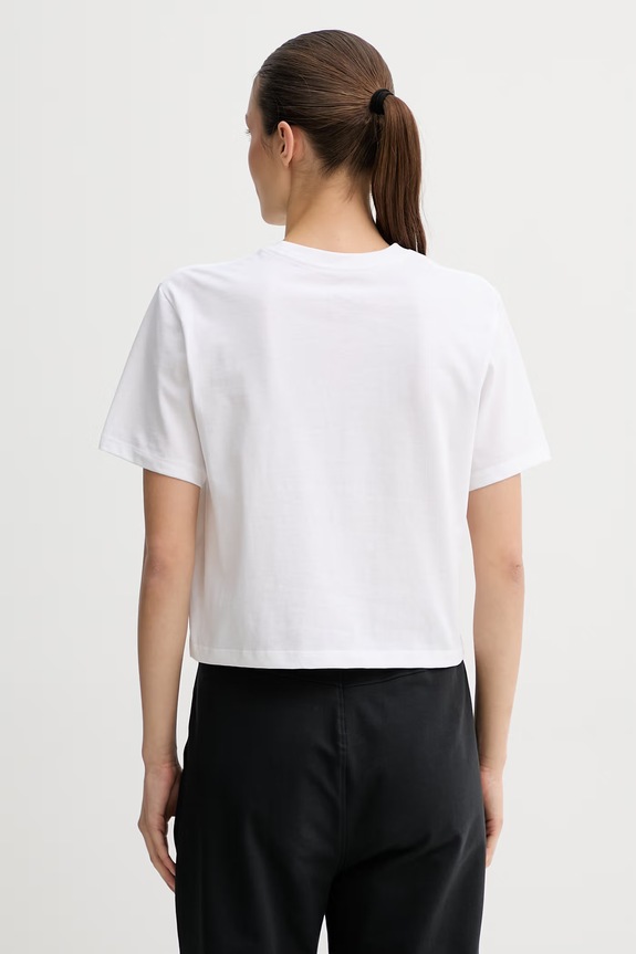 Ρούχα The North Face t-shirt γυναικείο βαμβακερό Evolution Simple Dome NF0A8FDHFN41 λευκό