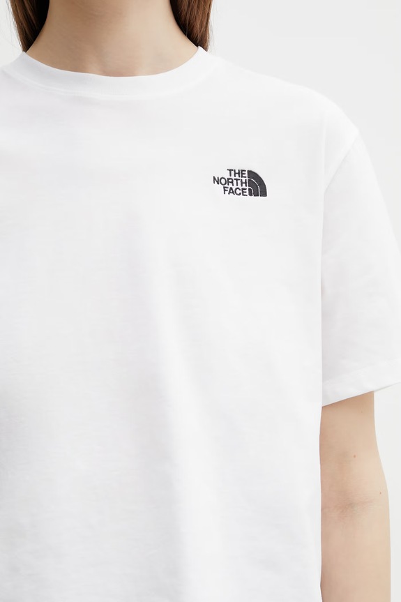 The North Face Evolution Simple Dome majica od pamuka za žene bijela NF0A8FDHFN41