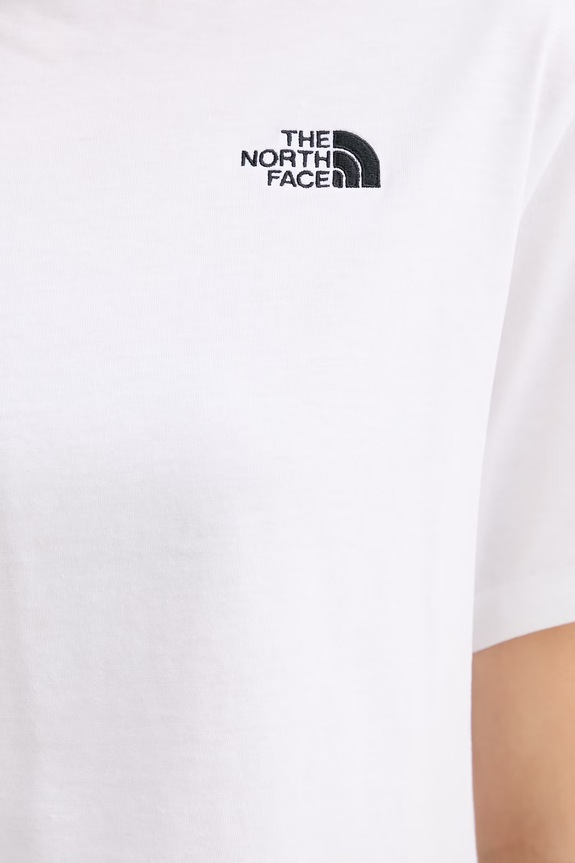 The North Face t-shirt γυναικείο βαμβακερό Evolution Simple Dome NF0A8FDHFN41 λευκό