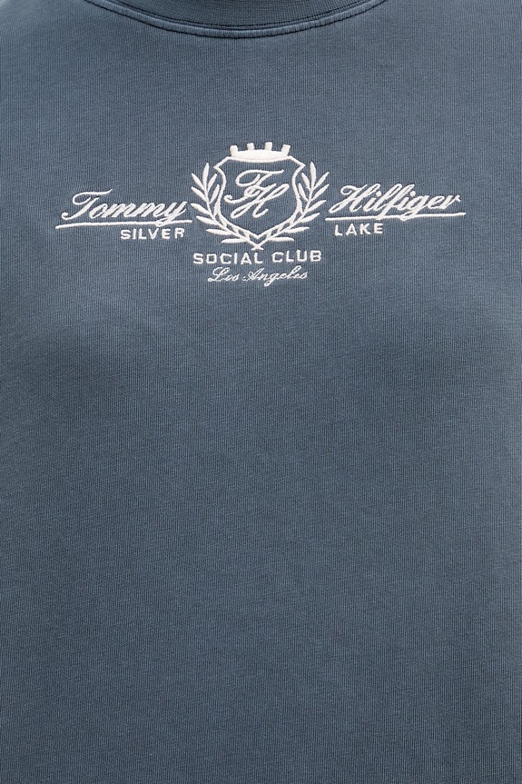 Tommy Hilfiger tričko dámske bavlnené WW0WW48713 tmavomodrá