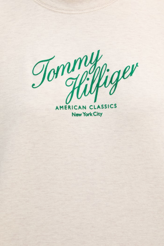 Tommy Hilfiger tričko dámske bavlnené WW0WW50787 béžová