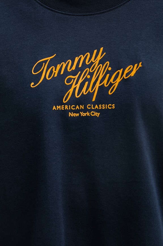Tommy Hilfiger tričko dámske bavlnené WW0WW50787 tmavomodrá