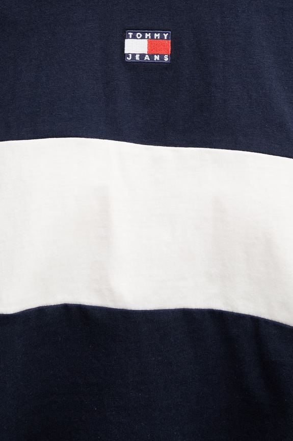 Tommy Jeans T-shirt damski bawełniany DW0DW18706 granatowy