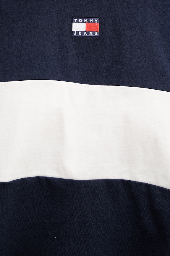 Tommy Jeans T-shirt damski bawełniany DW0DW18706 granatowy