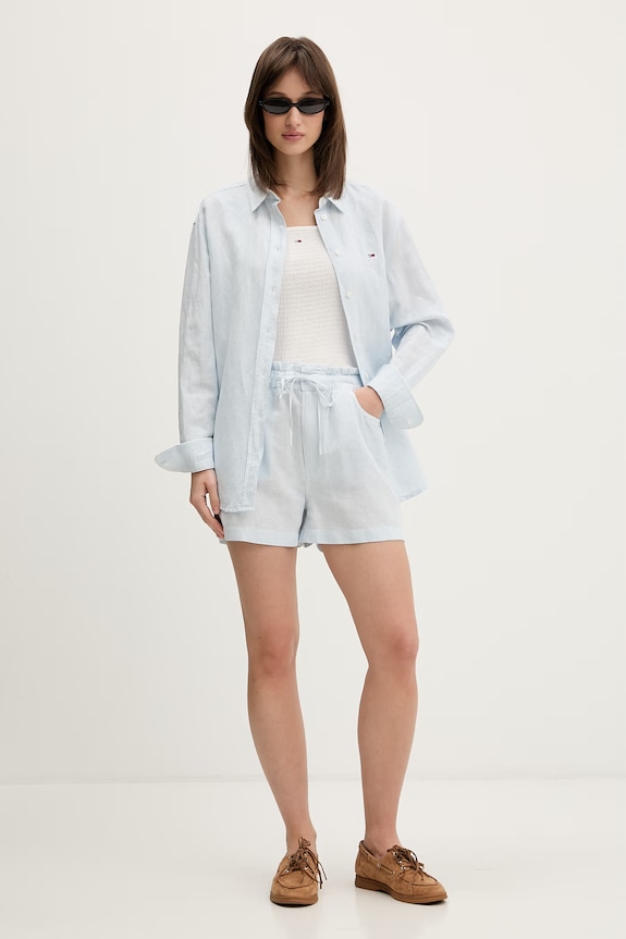 Tommy Jeans top damski DW0DW22220 biały SS26