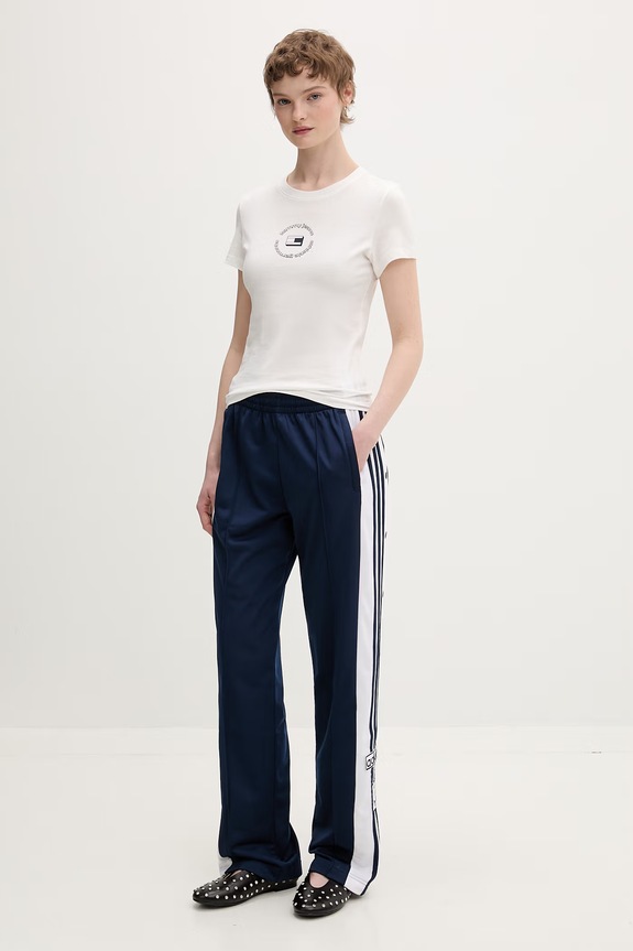 Tommy Jeans Basic tričko dámske bavlnené DW0DW22273 biela SS26