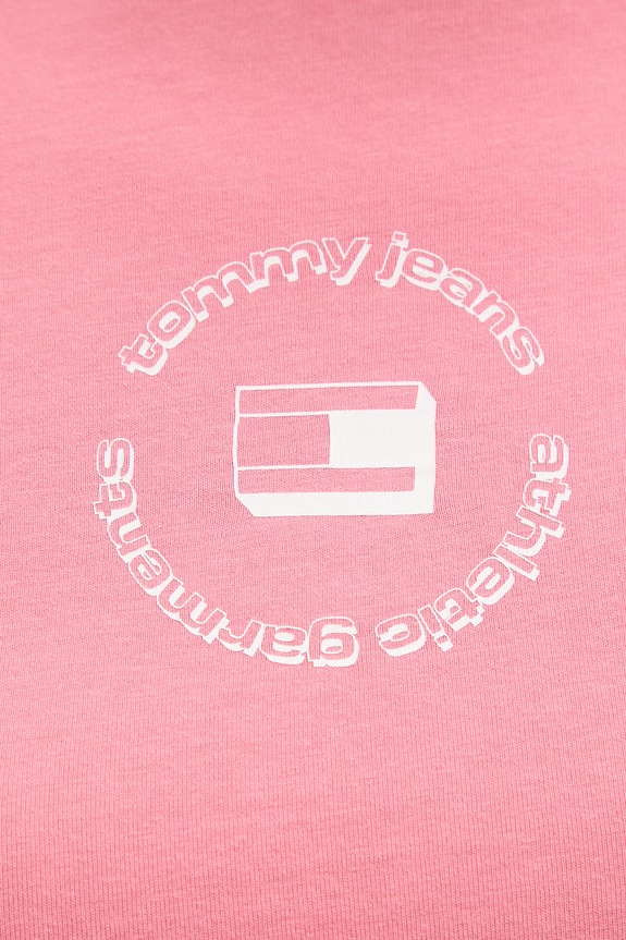 Tommy Jeans T-shirt basic damski bawełniany DW0DW22273 różowy
