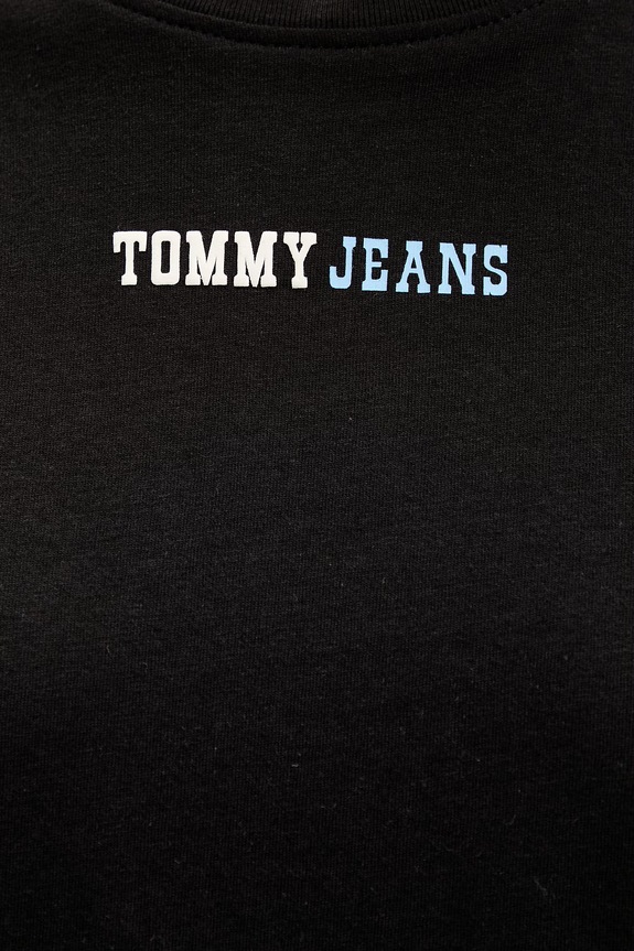 Tommy Jeans T-shirt damski bawełniany DW0DW22277 czarny