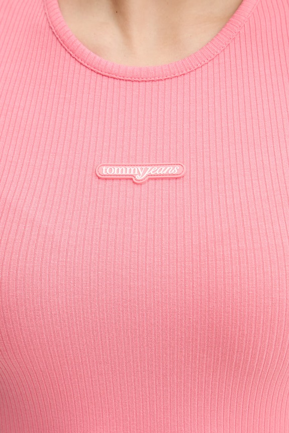 Tommy Jeans top damski DW0DW22282 różowy