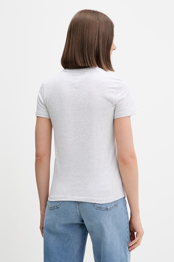 Îmbrăcăminte Tommy Jeans tricou pentru femei, din bumbac DW0DW22310 gri