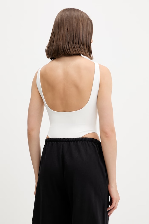 Îmbrăcăminte Tommy Jeans body pentru femei DW0DW22311 bej