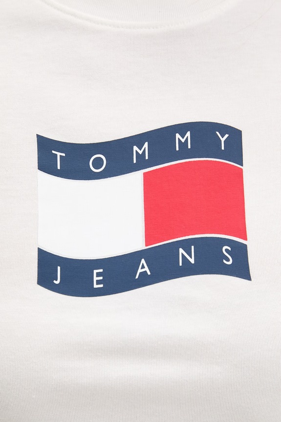 Tommy Jeans T-shirt damski bawełniany DW0DW22781 biały