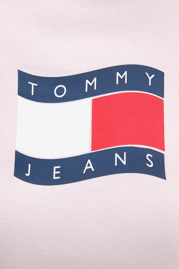 Tommy Jeans T-shirt damski bawełniany DW0DW22781 różowy