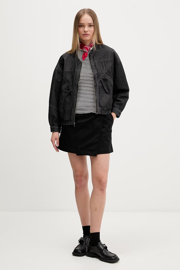 Tommy Jeans tričko dámske bavlnené s elastanom DW0DW22782 čierna SS26