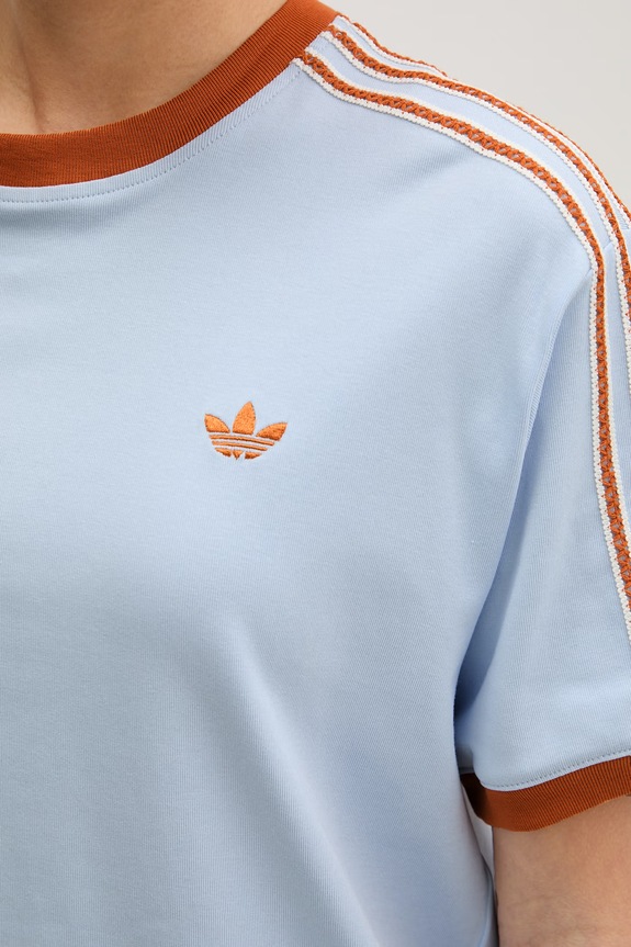 adidas Originals tričko dámské bavlněné s elastanem KY8125 modrá
