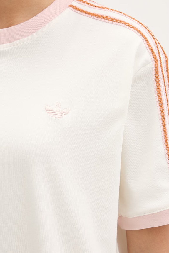adidas Originals футболка жіноча бавовняна з еластаном KY8126 бежевий