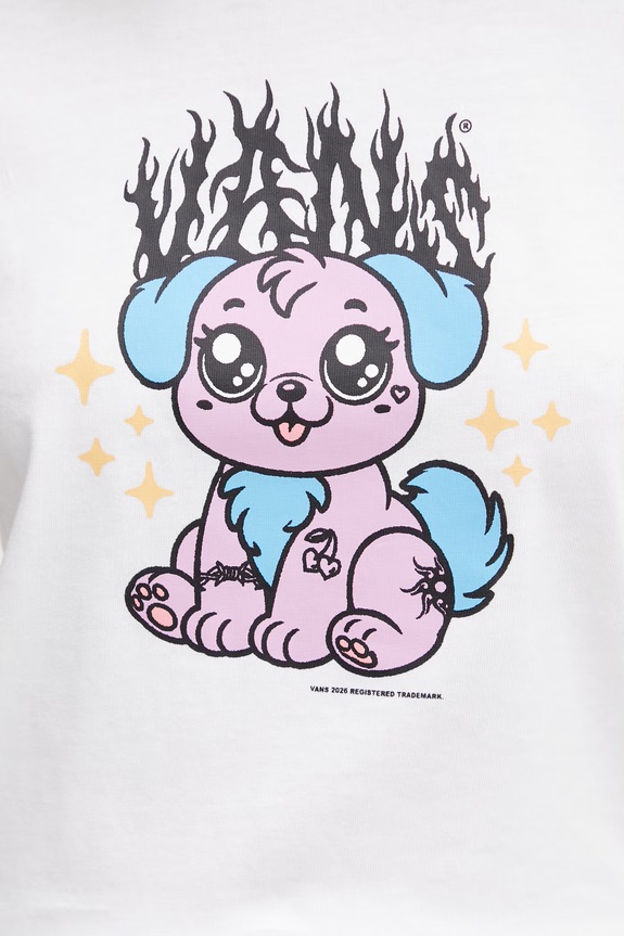 Vans T-shirt damski bawełniany VN000W24WHT1 biały