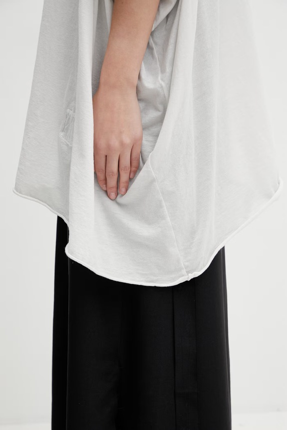 Rick Owens DRKSHDW t-shirt bawełniany Minerva beżowy DS01F4202.BH