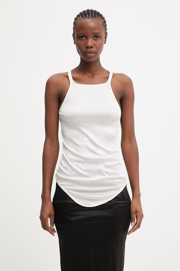 Rick Owens DRKSHDW Racer top Women's beige DS01F4112.JL