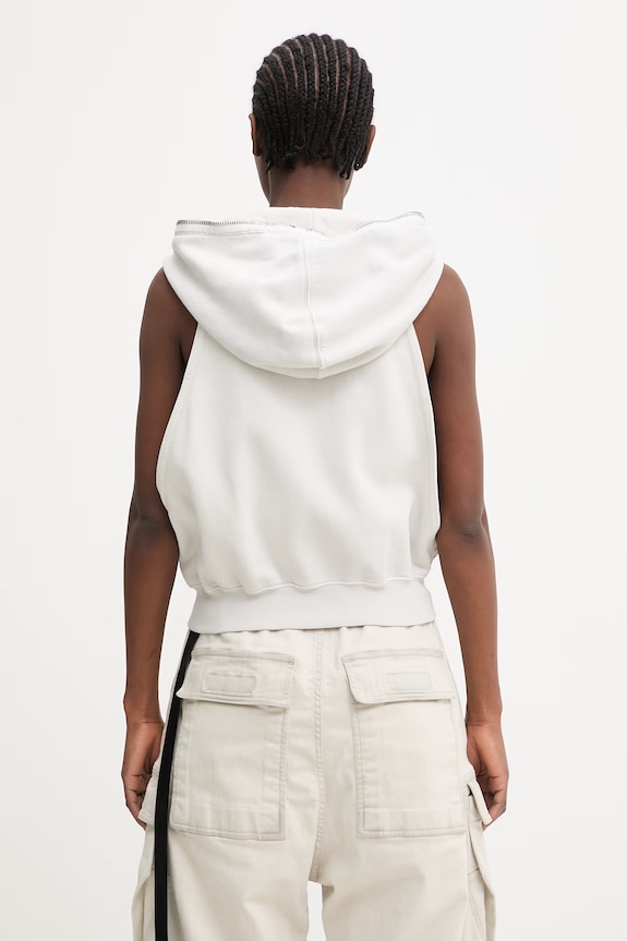 Clothing Rick Owens DRKSHDW Cyclops Gimp Women's cotton sleeveless sweatshirt DS01F4121.F beige