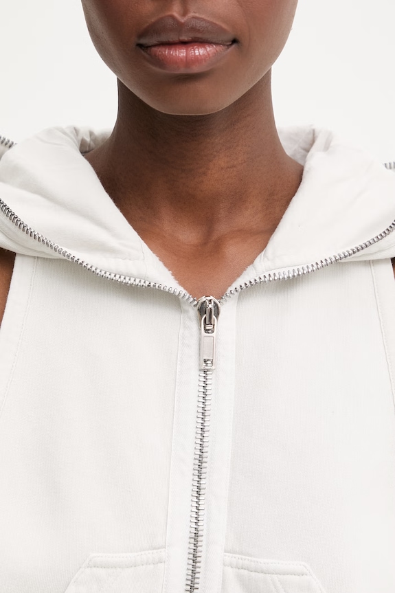 Rick Owens DRKSHDW Cyclops Gimp Women's cotton sleeveless sweatshirt beige DS01F4121.F