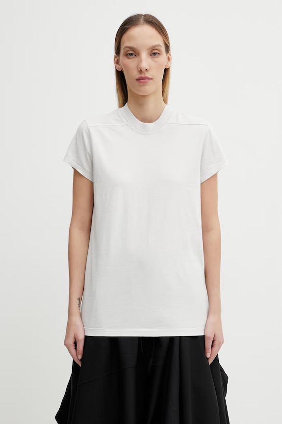 Rick Owens DRKSHDW t-shirt bawełniany Small Level gładkie biały DS01F4208.RN