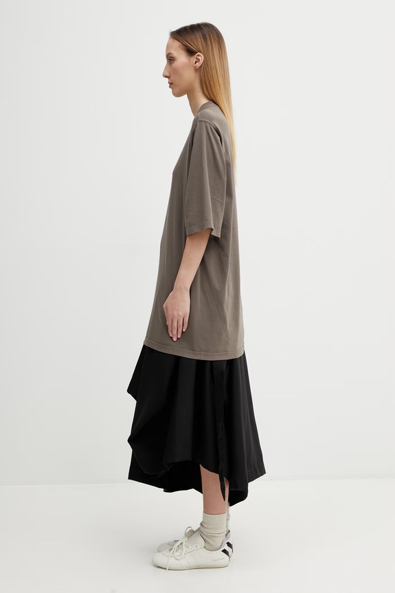 Rick Owens DRKSHDW t-shirt bawełniany Jumbo DS01F4204.RN brązowy SS26
