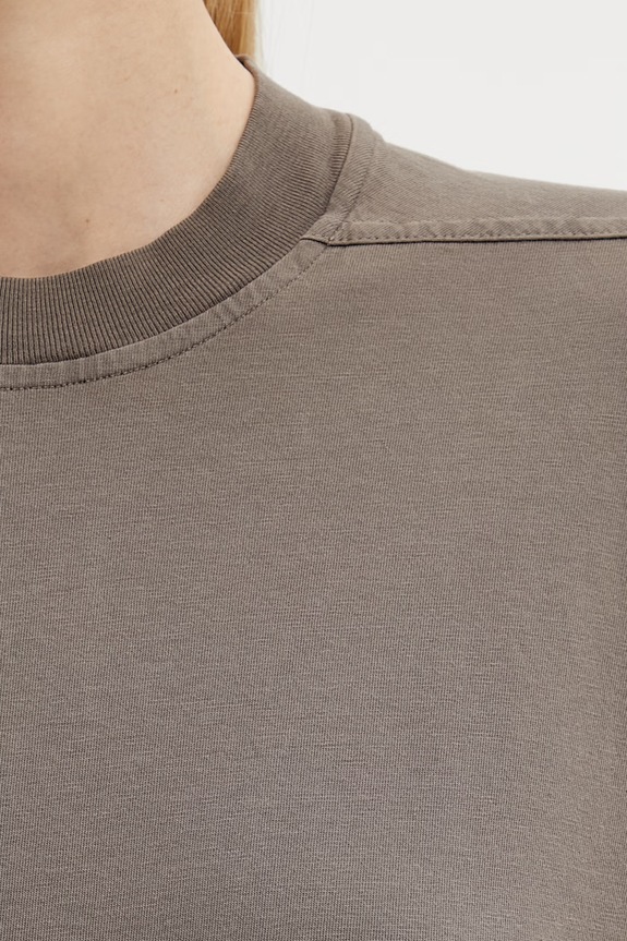 Rick Owens DRKSHDW t-shirt bawełniany Jumbo brązowy DS01F4204.RN