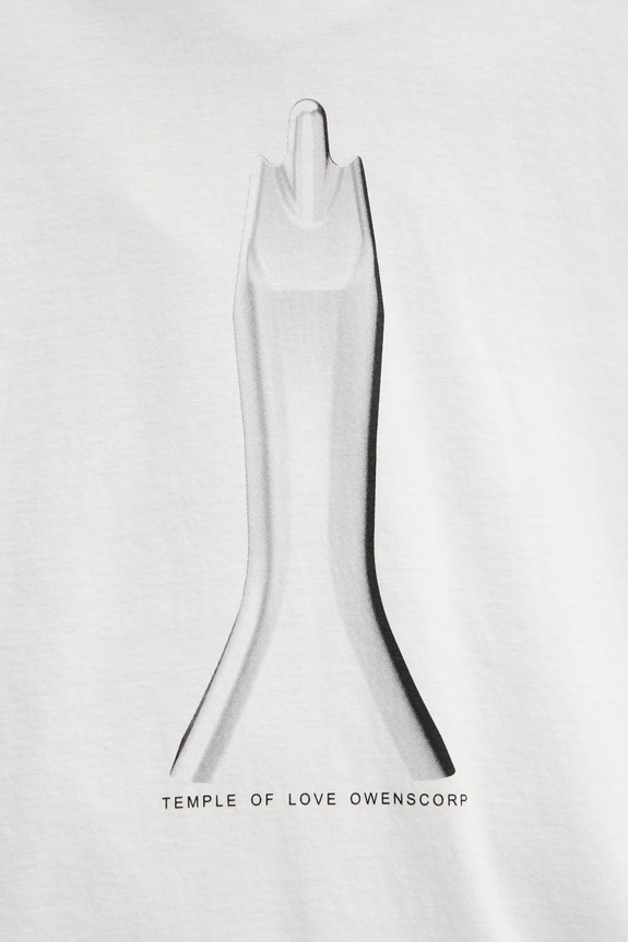 Rick Owens DRKSHDW Jumbo t-shirt bawełniany damski beżowy DS01F4204.RNEP5