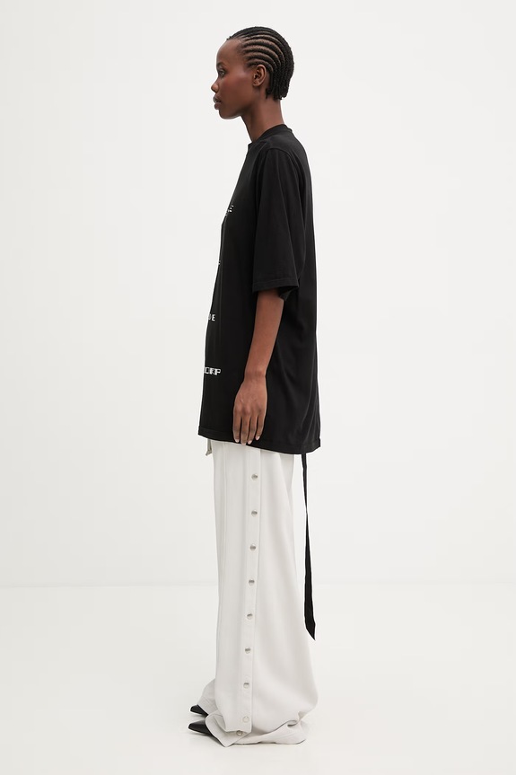 Rick Owens DRKSHDW Jumbo Women's cotton t-shirt DS01F4204.RNEP7 black SS26