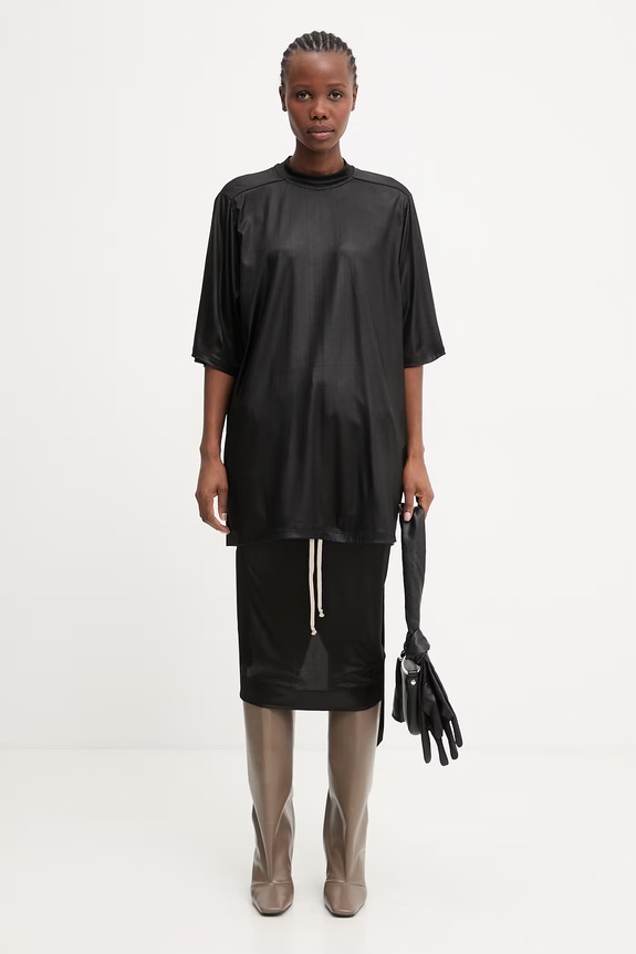 Rick Owens DRKSHDW Jumbo tricou pentru femei DS01F4204.JL negru