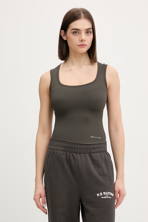 P.E Nation top pentru femei Refine verde 261W007