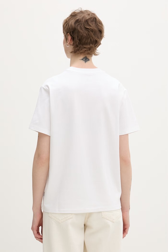 Odzież Converse t-shirt damski CVW5T108 biały