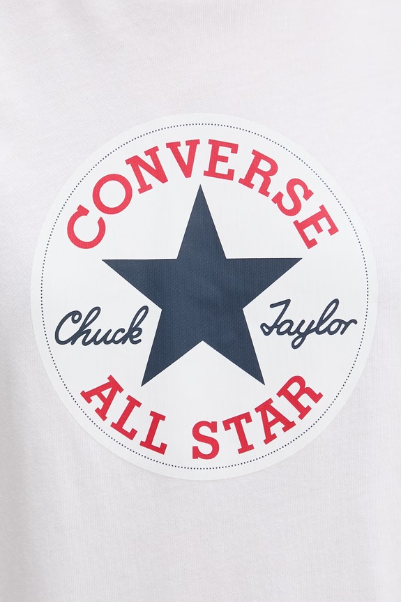 Converse T-shirt damski bawełniany CVW5T103 biały