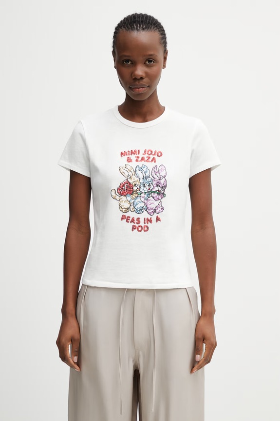 Kenzo T-Shirt футболка бавовняна жіноча білий FG52TS0064SK