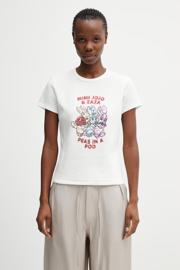 Kenzo T-Shirt футболка бавовняна жіноча білий FG52TS0064SK