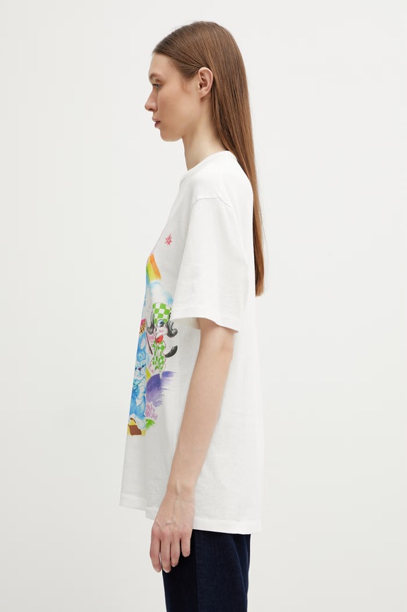 Kenzo KENZO CARTOON CLASSIC T-SHIRT t-shirt bawełniany damski FG55TS2134SK biały SS26