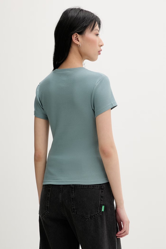 Oblečenie Dickies tričko dámske s bavlnou DK0A87QBL371 tyrkysová