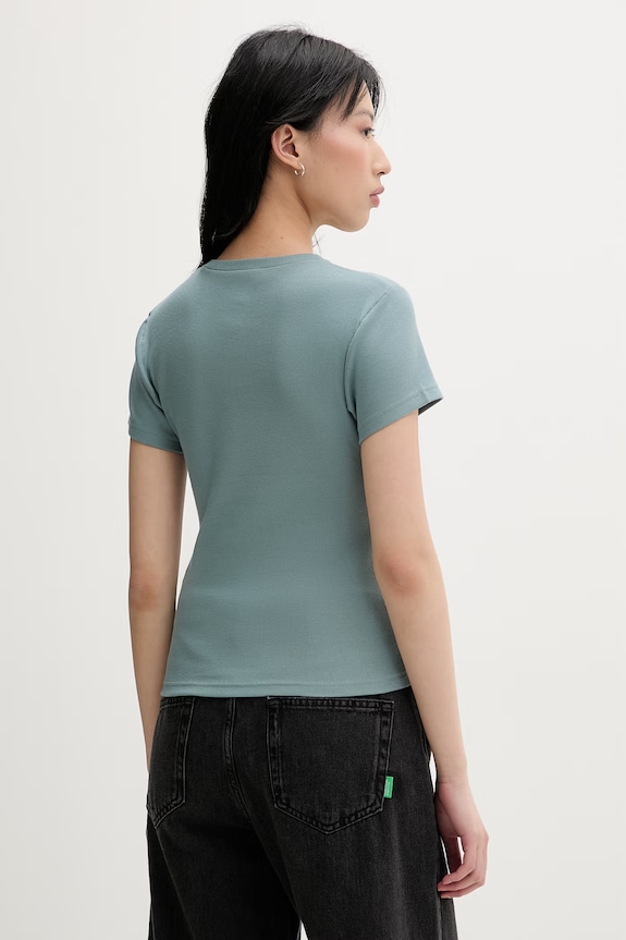 Oblečenie Dickies tričko dámske s bavlnou DK0A87QBL371 tyrkysová