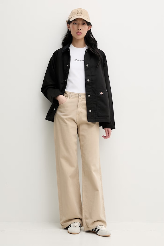 Dickies tričko dámske bavlnené s elastanom DK0A88JT0WH1 béžová SS26