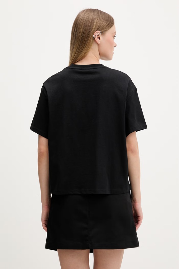 Ρούχα Dickies t-shirt γυναικείο βαμβακερό DK0A4Y8LBLK1 μαύρο