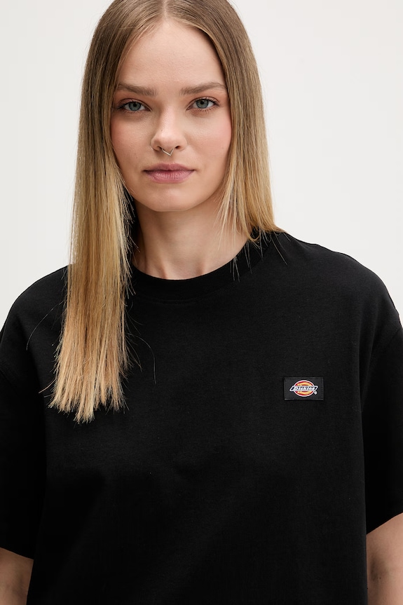 Dickies t-shirt γυναικείο βαμβακερό μαύρο DK0A4Y8LBLK1
