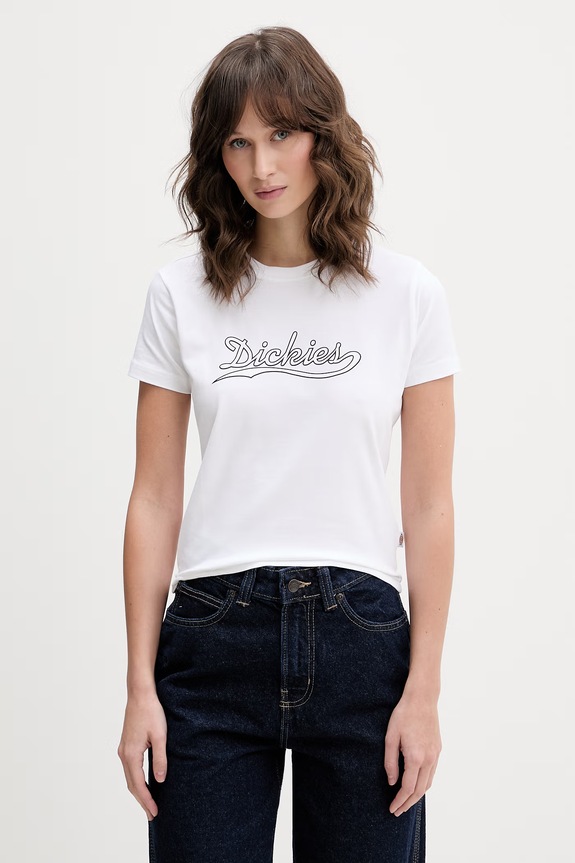 Dickies tričko dámske bavlnené biela DK0A88FD0WH1