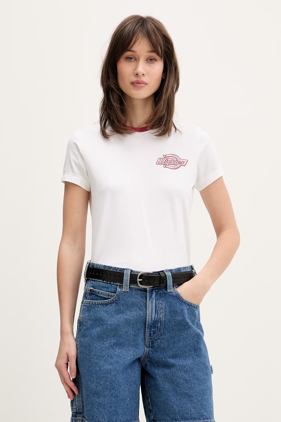 Dickies T-shirt γυναικείο μπεζ DK0A88JRWHX1