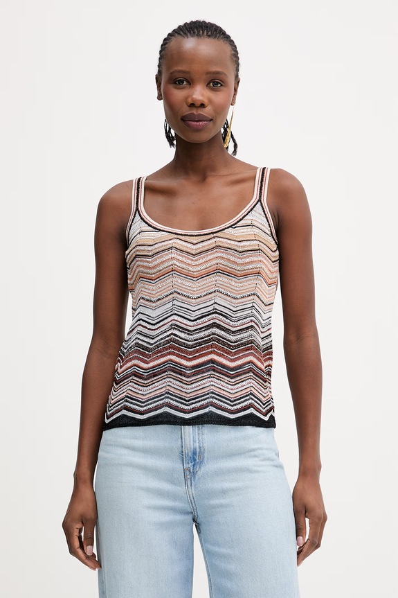 Missoni top pozostałe pomarańczowy DS26SK0T.BK01H9