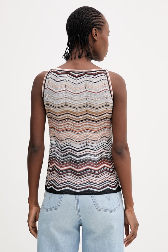 Odzież Missoni top DS26SK0T.BK01H9 pomarańczowy