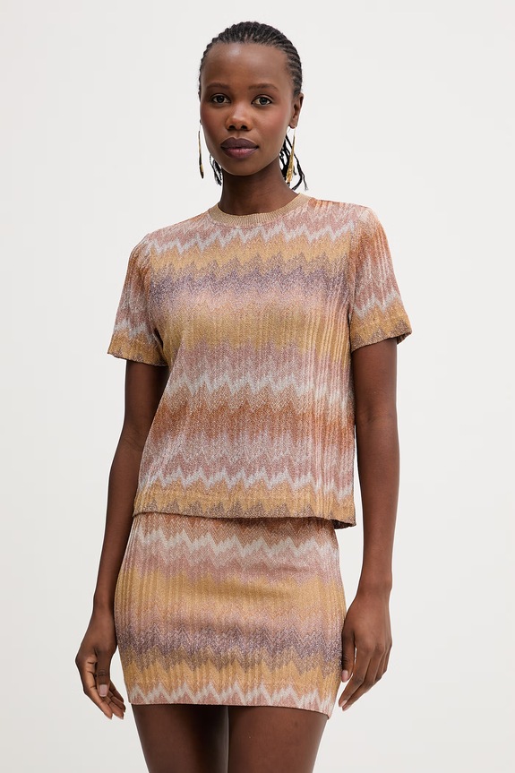 Missoni t-shirt regular żółty DS26SL01.BR014S