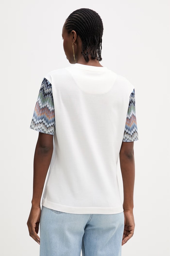 Îmbrăcăminte Missoni tricou din bumbac DS26SL05.BJ00QR alb
